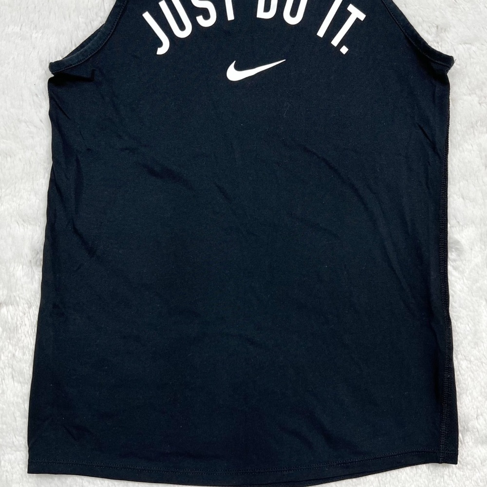 Nike Dri Fit Just Do It Black Sleeveless Tank Top Women’s Sz XS - Picture 4 of 8